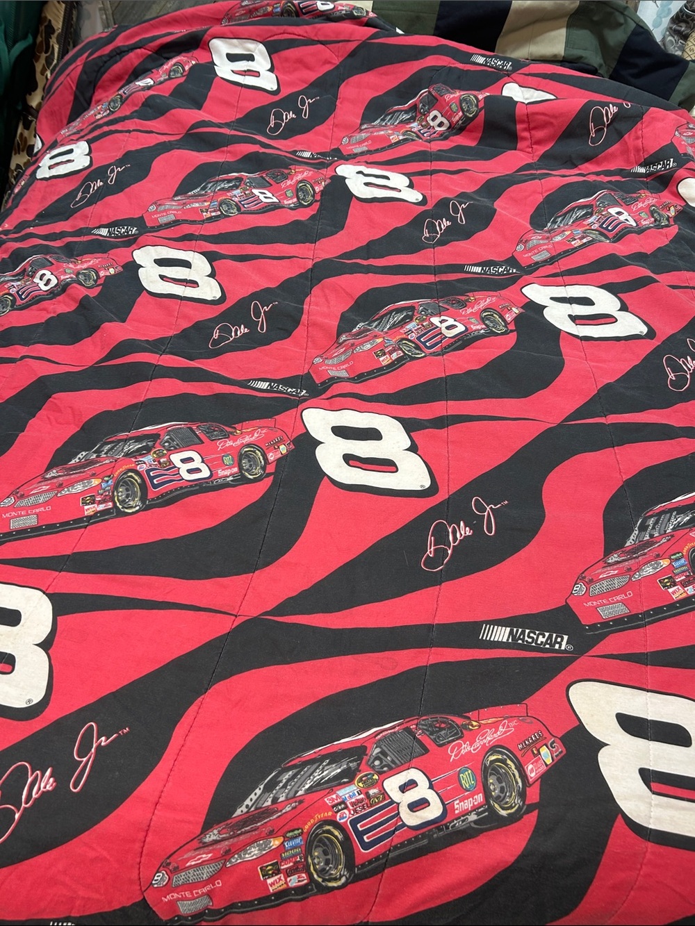 Vintage dale jr #8 NASCAR comforter twin size